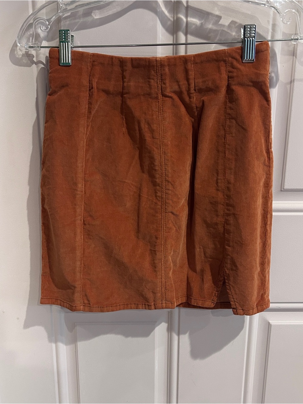 Free People Rust Corduroy Mini Skirt
